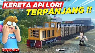 NYOBAIN KERETA API LORI TERPANJANG MALAH TRAGEDI DI PABRIK GULA !! ROLEPLAY GAME KAI - Roblox