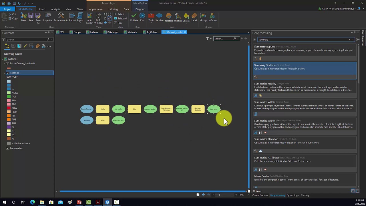 Example: Using ModelBuilder In ArcGIS Pro - YouTube