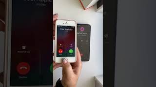 Apple IPhone 5S vs Xiaomi Redmi 9C / Incoming \u0026 outgoing calls x2 speed