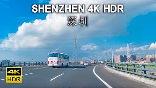 Driving in Shenzhen, China, the urban expressway in Shenzhen is so convenient and complete｜4KHDR