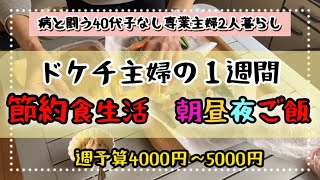 2日目／体調がイマイチな日／節約はやり用でなんとかなる#専業主婦#節約#料理