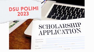 DSU Polimi 2023/24 Application process| Detailed video on how to Apply
