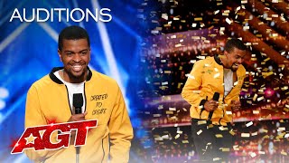 Golden Buzzer: Brandon Leake Makes AGT History With Powerful Poetry - America's Got Talent 2020