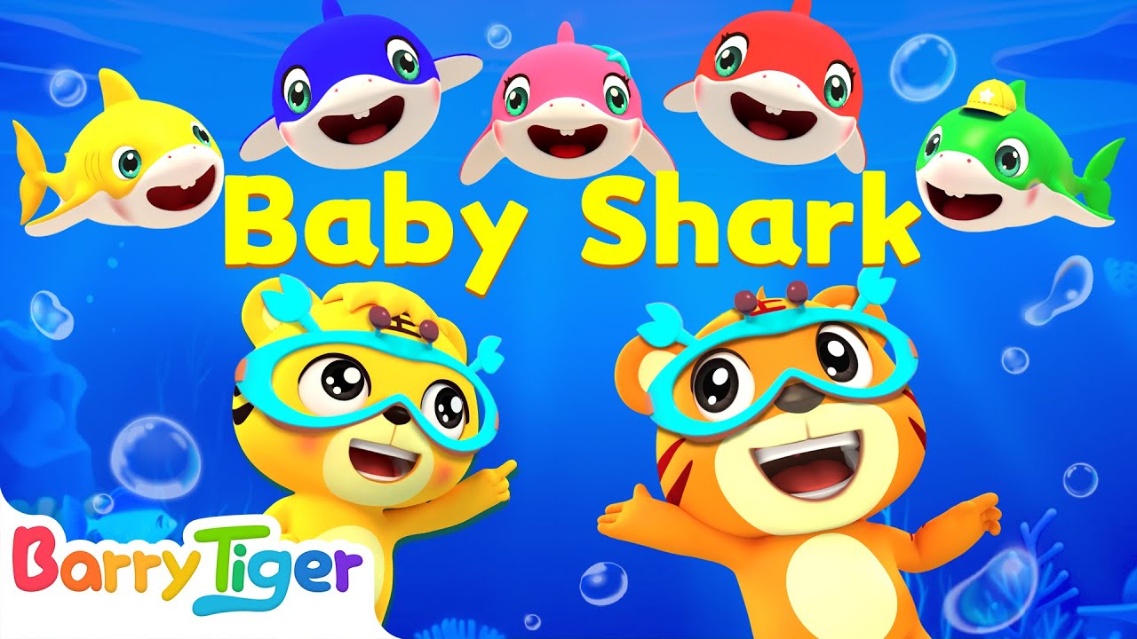 Baby Shark | Nursery Rhymes | Kids Songs - Baby Tiger - YouTube