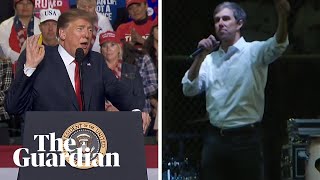 Donald Trump v Beto O'Rourke: rival rallies on US border security