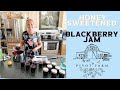 How to make honey sweetened blackberry jam & preserve using mason jar cans. Full recipe step by step