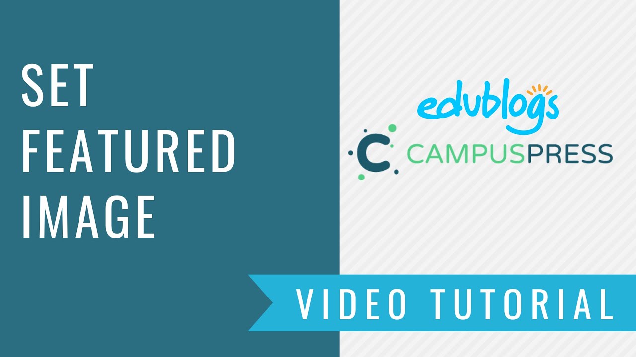 How To Set A Featured Image In Wordpress Youtube