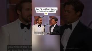 The Best Duo Brad Pitt Ryan Gosling Golden Globes 2016 Hollywood