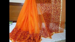 Kota Cotton With Embroidery Saree || woolen Thread Saree || Aari Work Kota Saree