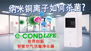 如何透过纳米铜离子杀菌? econdLIFE 智能消毒空气净化器