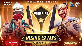 RISING STARS 🌟 S2 CS 4 VS 4 TOURNAMENT ON LIVE @Garena-Guru  #esport