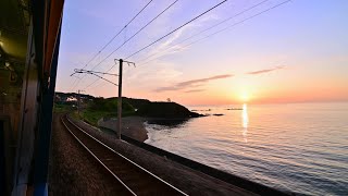 115系 トワイライト新井快速の車窓　塚山峠～鯨波～米山海岸