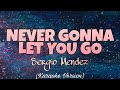 Sergio Mendez - NEVER GONNA LET YOU GO (Karaoke Version)