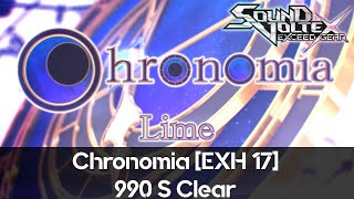 【SDVX EG コナステ】Chronomia [EXH 17]  S Clear