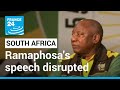 South Africa ANC conference: Protestors disrupt Ramaphosa's opening speech • FRANCE 24 English