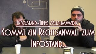 KOMMT EIN RECHTSANWALT ZUM INFOSTAND...mit Coskun und Talha am 28.12.2014 (Harz)