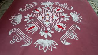 Dhanurmasam Nelaganta muggulu design for Sankranthi || Simple Marghazi Kolam || easy rangoli design