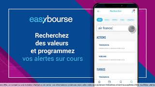 La nouvelle application mobile EasyBourse est disponible