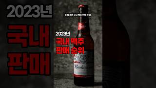 2023년 국내 맥주 판매 순위 #shorts