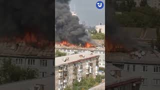 У Солом’янському районі Києва горів дах на п’ятиповерхівці