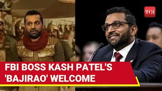 Kash Patel Gets 'Bajirao' Salute From Trump Aide; New FBI Chief's Speech Goes Viral | Watch