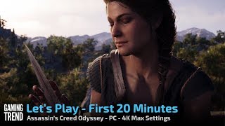 Assassin's Creed Odyssey - First 20 mins - PC 4K - [Gaming Trend]