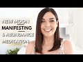 NEW MOON MANIFESTING & ABUNDANCE MEDITATION | LAW OF ATTRACTION | Emma Mumford