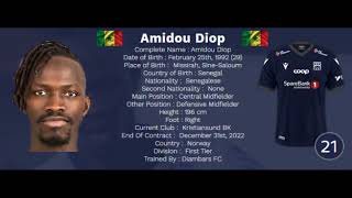 Amidou Diop | Central Midfield 92' 🇸🇳