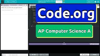 Code.org Lesson 3.1 Overloading Methods | Tutorial with Answers | CSA Unit 7