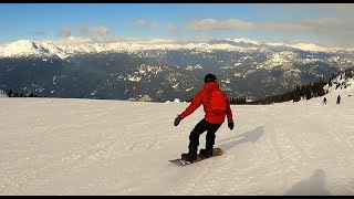 My First Bluebird Day Snowboarding At Whistler!