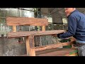 build a bench from old train sleepers wood build a chair out of recycled wood