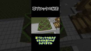 【マイクラ】草ブロックの秘密 #マイクラ #shorts