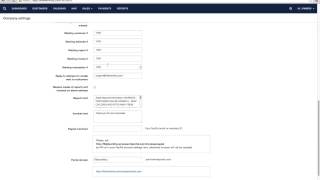 Settings - Company Info