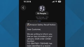 Scam Texts About Product Recalls Circulating