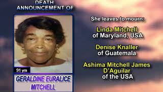 Geraldine Euralice Mitchell long