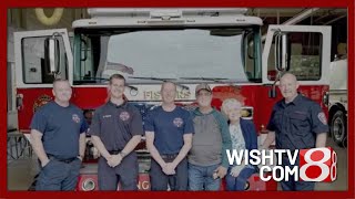 Indiana woman visits firefighters who helped save her life