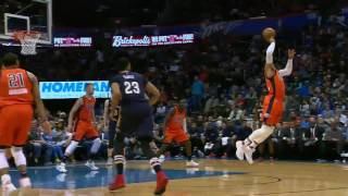 NBA TV | Russell Westbrook Fastbreak Dunk | Pelicans vs Thunder | December 4, 2016 | 2016-17