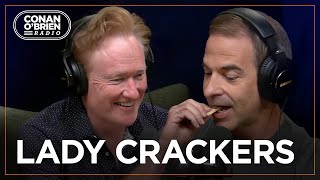 Jordan Schlansky Records An Impromptu Ad For Crackers | Conan O'Brien Radio