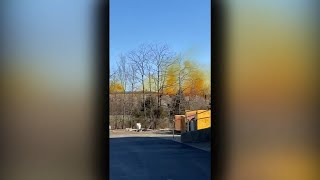 Indiana chemical plant leak causes yellow plume