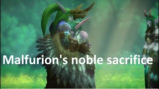 Malfurion sacrifices himself in order to bring Ysera back