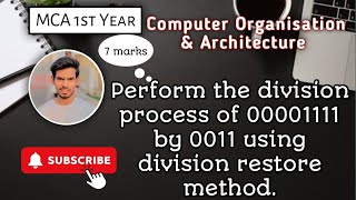 Restoring Division Algorithm: Flowchart, Circuit & Example Explained | COA