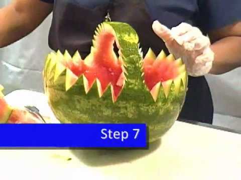 How To: Carve A Fruit Watermelon Basket How To: Carve A Fruit Watermelon Basket