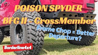 Extreme Departure Angle!!  Poison Spyder Rear Cross Member / Bumper, Stronger Towing