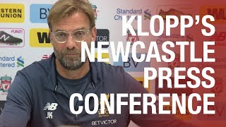 Jürgen Klopp's Newcastle United press conference from Melwood