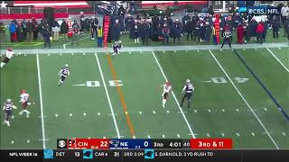 Marcus Jones Pick-Six | Patriots vs Bengals