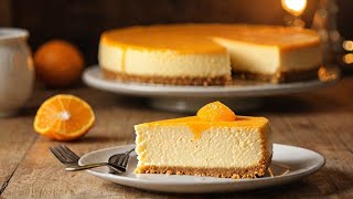 No Bake Orange Cheese Cake 🎂 #recipe