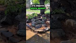 How to build a pondless waterfall using Aqua Basin 45 #waterfeature #riverbedbuilders #pondless