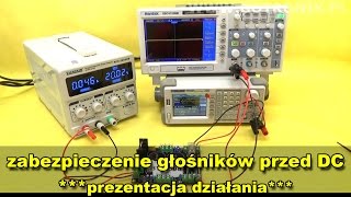 Test zabezpieczenia cewek głośników na układzie C1237HA