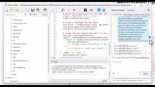 MicroStation 2025 Python Assistant: Creating a Model Label