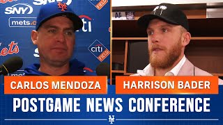 Harrison Bader on big game off the bench, Carlos Mendoza on team resilience in Mets' 6-5 win | SNY